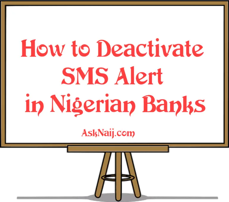 How to Deactivate SMS Alert in all Banks in Nigeria