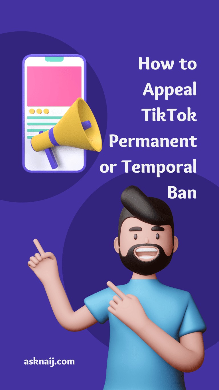 How to Appeal TikTok Permanent or Temporal Ban