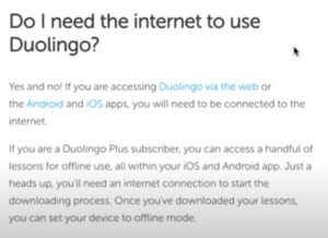 how to use duolingo offline