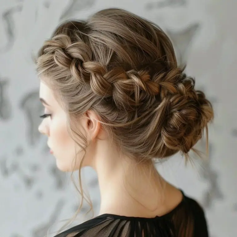 Elegant Braids Updo Hairstyles