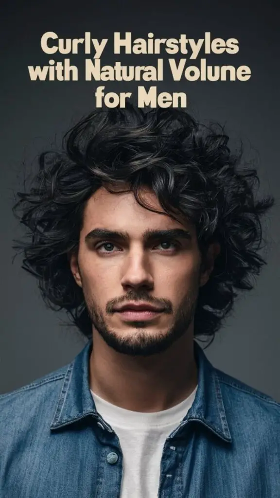 Curly Hairstyles with Natural Texture for Men