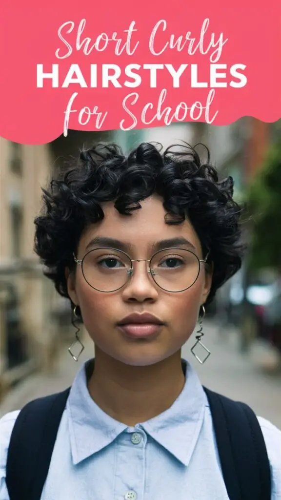 Trendy Short Curly Hairstyles for School: Easy & Stylish Looks