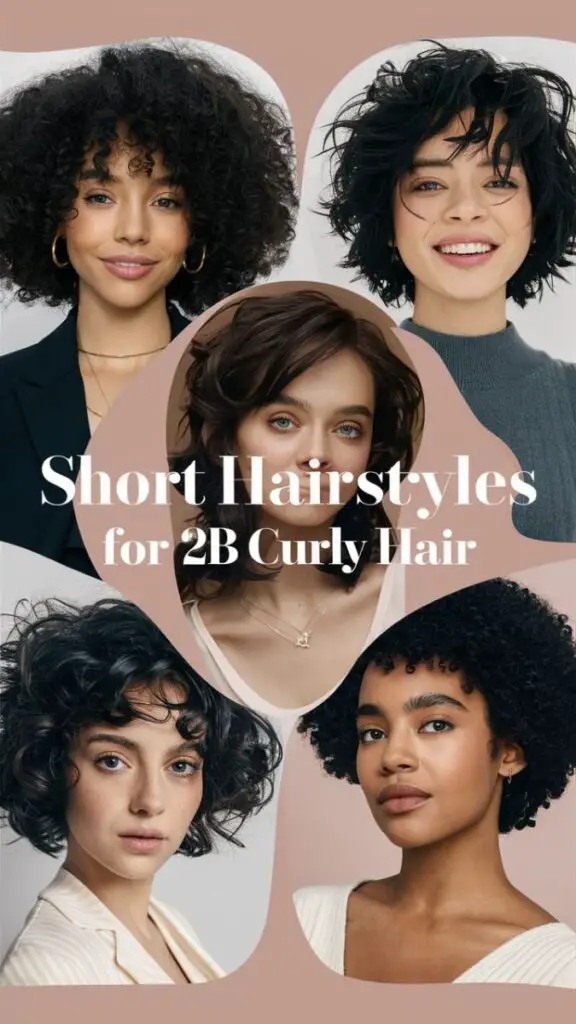 Stunning Short Hairstyles for 2B Curly Hair