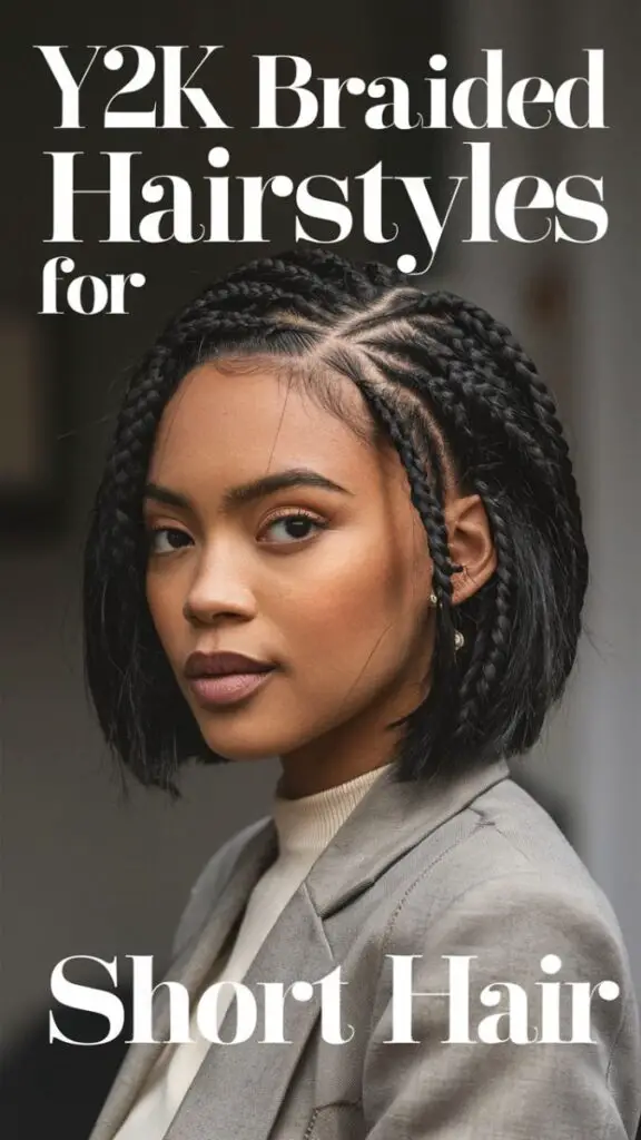 Y2K Braided Hairstyles for Short Hair