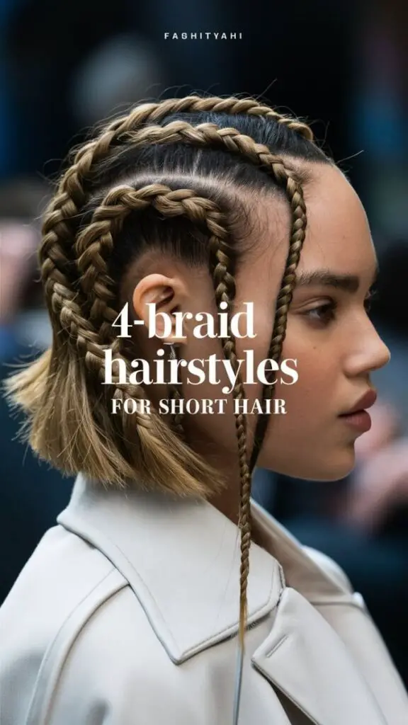 Stunning 4-Braid Hairstyles for Short Hair