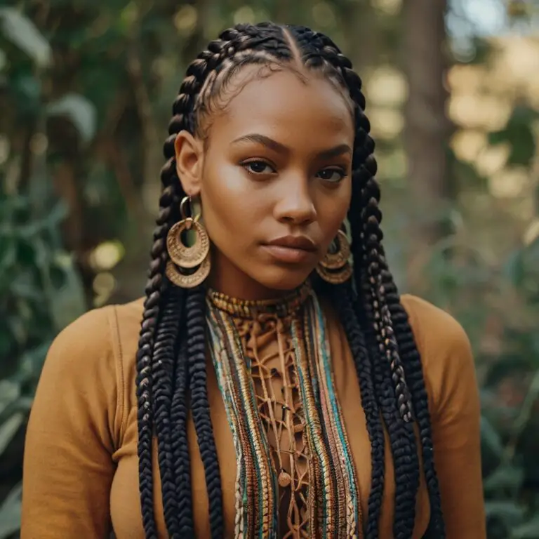 jumbo boho cornrow braids