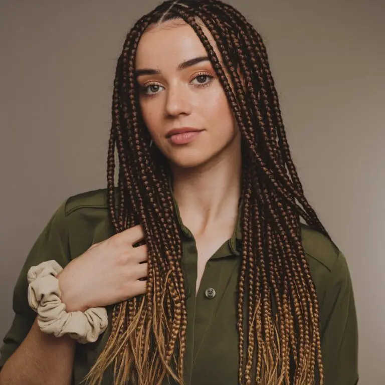 ginger long boho braids