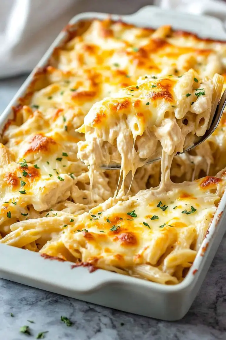 One-Dish Wonder: Dump-and-Bake Chicken Alfredo Casserole