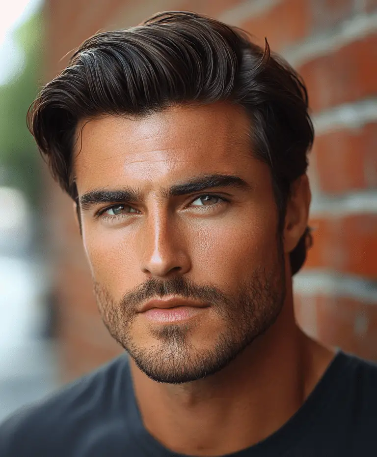 Trending Side Part Pompadour Hairstyles for Men