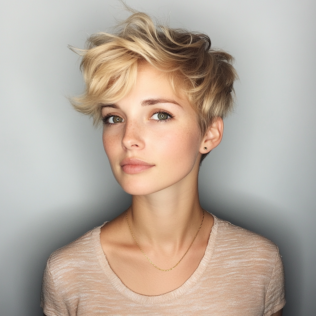 Textured Pixie Haircut Messy Chic