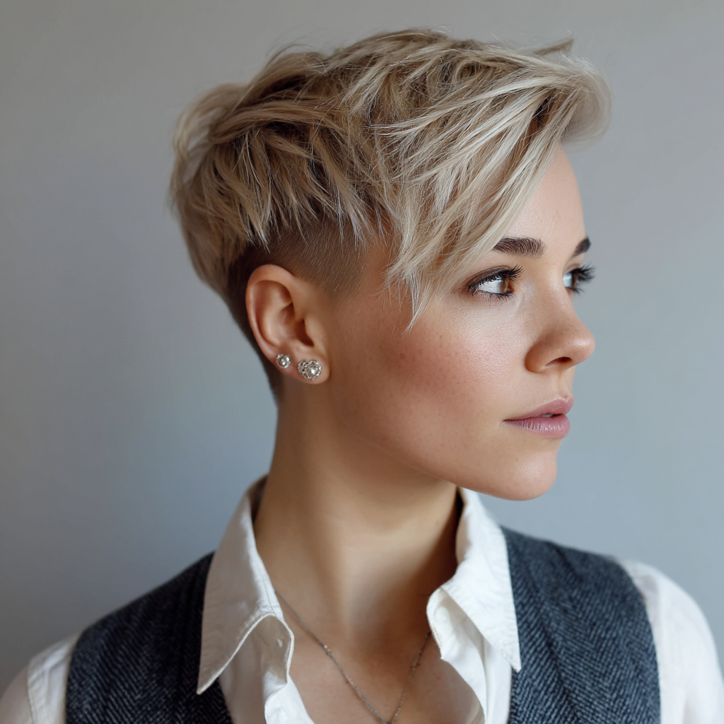 The Disconnected Undercut Pixie Haircut