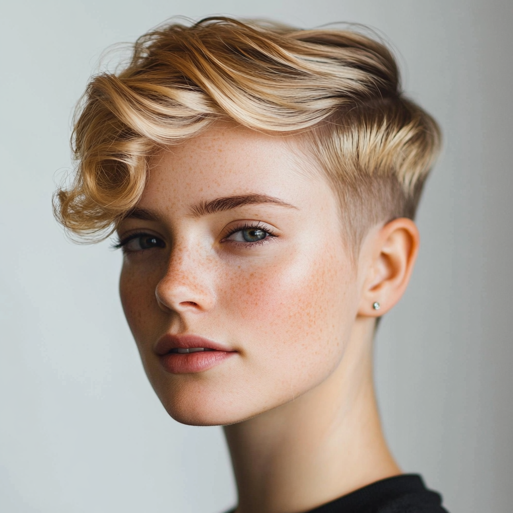 The Side Swept Pixie Haircut