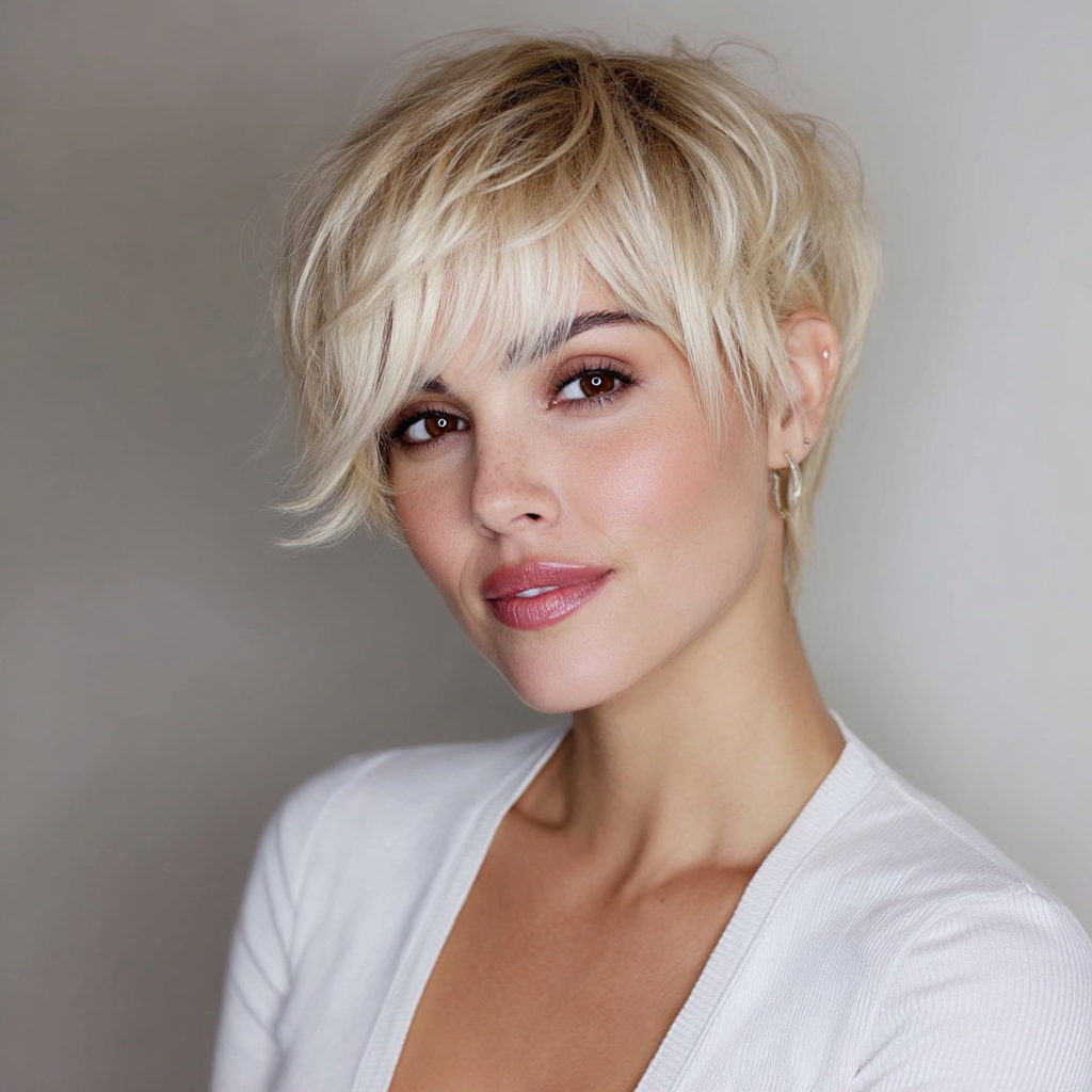 The Sweeping Bangs Pixie Haircut